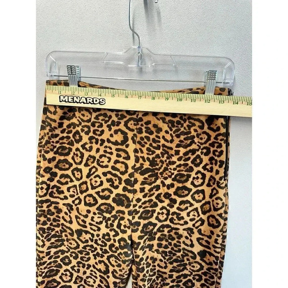 Forever 21 Women’s Size Medium Animal Leopard Print Side Zip Soft Pants - Picture 3 of 9